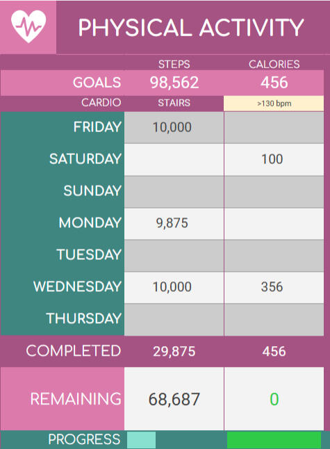 Daily Physical Tracker